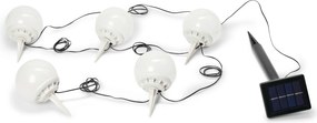 Solárna svetelná reťaz na podlahu, 5-dielna