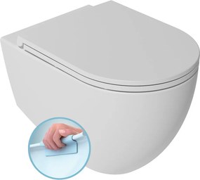 Isvea Isvea, INFINITY závesná WC misa, Rimless, 36,5x53cm, matná biela, 10NF02005-2L
