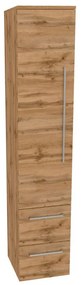 Mereo, Mereo Bino, kúpeľňová skrinka vysoká 163 cm, ľavá, Multidecor, Dub Wotan, MER-CN697DWOT