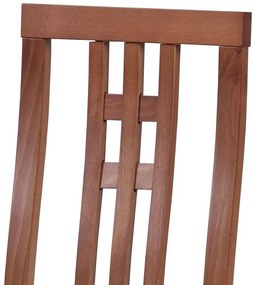 Autronic -  Jedálenská stolička BC-2482 TR3, čerešňa/látka béžová