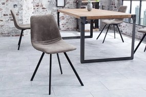 Sivá jedálenská stolička Amsterdam Retro »
