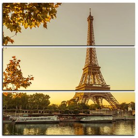 Obraz na plátne -  Eiffel Tower - štvorec 3110C (105x105 cm)
