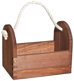 Drevený stojan na couvert, 19 x 13 x 15 cm, morený