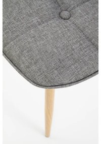 Jedálenská stolička VELSOR 1 ks sivá