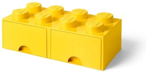 Žltý úložný box s dvoma zásuvkami LEGO®