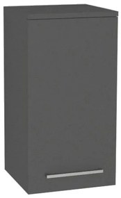 Mereo, Mereo Bino kúpeľňová skrinka horná 63 cm, pravá, Multidecor, Šedá diamant, MER-CN696SEDD