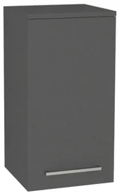 Mereo, Mereo Bino kúpeľňová skrinka horná 63 cm, pravá, Multidecor, Šedá diamant, MER-CN696SEDD