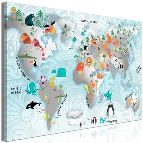 Obraz - Fairytale Map (1 Part) Wide Veľkosť: 120x80, Verzia: Premium Print