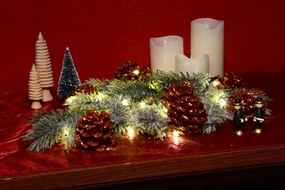 Garthen 47228 Vianočná reťaz - MINI 50 LED s časovačom - teplá biela