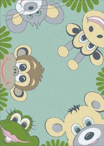 Detský koberec Funky Top Tig mätový