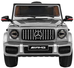 Detské elektrické autíčko Mercedes G63 AMG lakované - strieborné