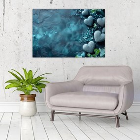 Obraz - Kamene tvaru srdca (90x60 cm)