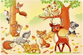 Detské prestieranie Zvieratká z lesa, 30x45 cm%