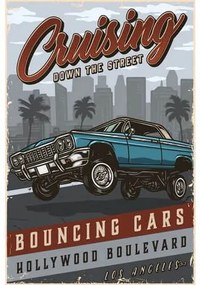 Ceduľa Racing - Cruising Los Angeles