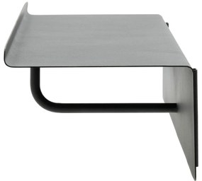 Čierny oceľový nástenný vešiak s poličkou 21,5 cm A-Coat – Zone