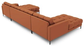 Rohová pohovka v tehlovej farbe do "U" Bali – Cosmopolitan Design