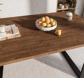 JEDÁLENSKÝ ROZKLADACÍ STÔL PLUTO DUB STIRLING + ČIERNY 150 - 198 cm