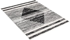 TA Koberec 3675A KRÉMOVÁ / ČIERNA GRACE Rozmer: 80x150 cm