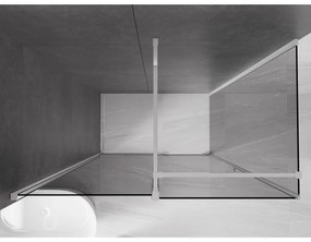 Mexen Velar, sprchový kút s posuvnými dverami 130 x 75 cm, 8mm šedé sklo, chrómová, 871-130-075-41-01