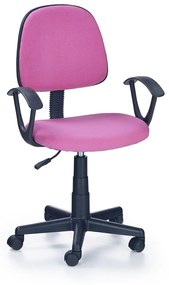 Detská stolička na kolieskach s podrúčkami Darian BIS - ružová