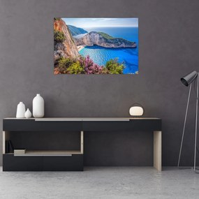 Obraz - Pláž Navagio, Grécko (90x60 cm)