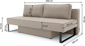 ROZKLADACIA POHOVKA DELIA 200 cm FARO 02