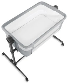 KINDERKRAFT - Detská postieľka NESTE UP 2 svetlošedá