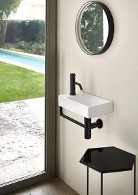 GSI GSI, NUBES keramické umývadlo 80x50cm, s odkladacou plochou vpravo, biela ExtraGlaze, 9629111