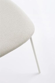 Biela čalúnená jedálenská stolička Inka – Yes Everyday