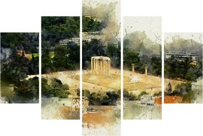 Obraz - Chrám Dia, Atény, Grécko (150x105 cm)