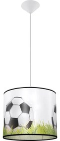 Sollux SL.1428 - Detský luster na lanku FOOTBALL 1xE27/15W/230V pr. 30 cm