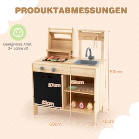 Drevená súprava na grilovanie s kuchynským setom Play Food & Grill Tools & Accessories