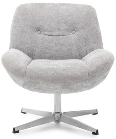 Otočné relaxační křeslo LUNNO šedé