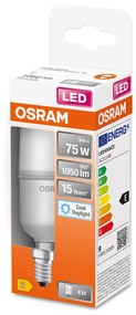 LED žiarovka E14 9W = 75W 1050lm 6500K Cold 200° OSRAM STAR STICK