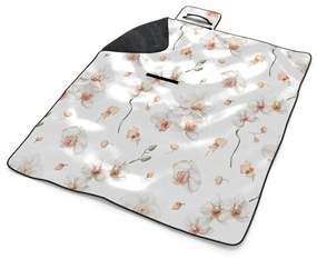 Sablio Plážová deka Biela orchidea: 200x140 cm