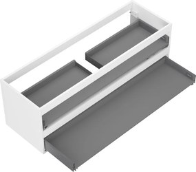 Mexen Box-A, závesná skrinka, 140 cm, 2 zásuvky, biela matná, 91AX0-1400-470-2-01