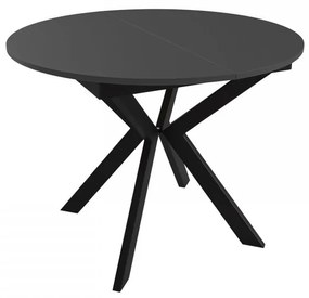 Rozkladací jedálenský stôl Ulania 100, Farby: čierna / dub lancelot
