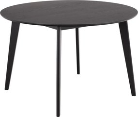 Okrúhly jedálenský stôl Roxby 120 cm čierny