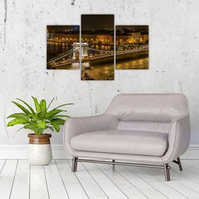 Obraz nočného mesta (90x60 cm)