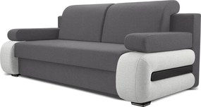 Pohovka trojsedačka Garlip (sivá + svetlosivá). Akcia -20%. Vlastná spoľahlivá doprava až k Vám domov. 1014562