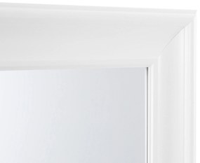 Biele nástenné zrkadlo v dekoratívnom ráme 51 x 141 cm LUNEL Beliani