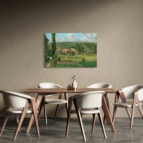Obraz - Camille Pissarro, Landscape at Les Pâtis, Pontoise, reprodukcia (90x60 cm)
