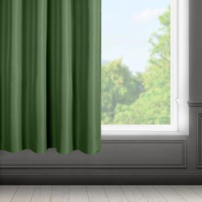 KRÁTKY ZÁVES NA PÁSKE RITA 140X175 CM TMAVOZELENÁ