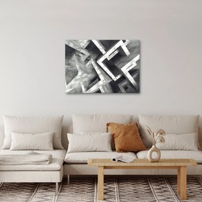 Abstraktný obraz kociek (70x50 cm)