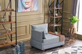 Křeslo Fly levé světle modré