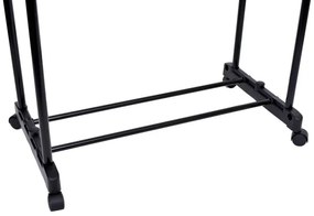 Vešiakový stojan na kolieskach MIA čierny