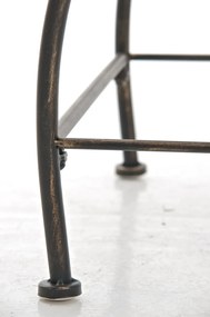 Kovová stolička Sheela s područkami - Bronzová