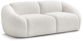 Biela pohovka z textílie bouclé 230 cm Tina – Bobochic Paris