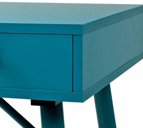Písací stôl so zásuvkou 90x50 cm tyrkysová Dekorhome | BIANO