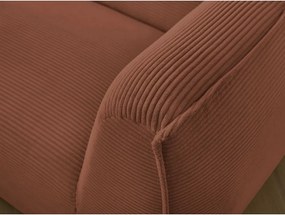 Oranžová menčestrová pohovka 242 cm Giorgia – Bobochic Paris